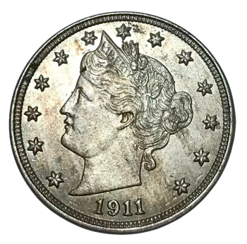 1911 Liberty Head V Nickel CH AU Choice About Uncirculated
