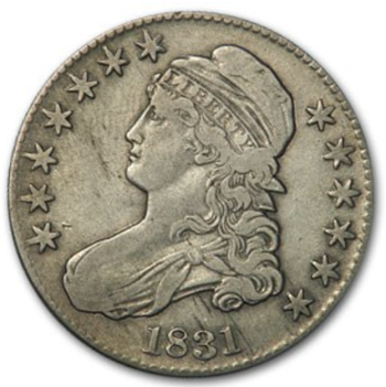 1831 Bust Half Dollar VF